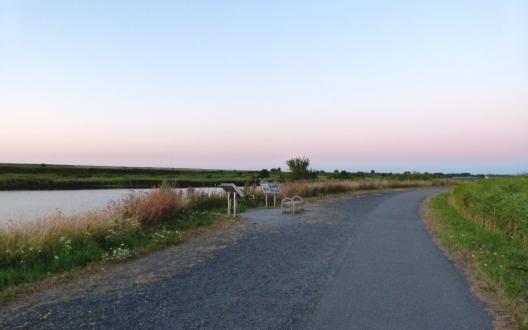 Sonnenuntergang am Leyhörner Sieltief in der Nähe von Greetsiel (Ostfriesland)